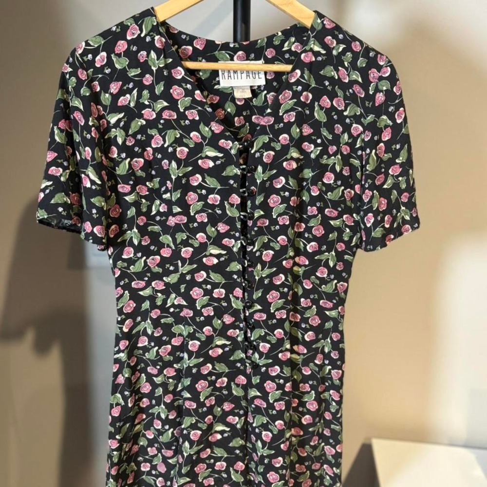 Vintage Floral Rampage Romper Size 5